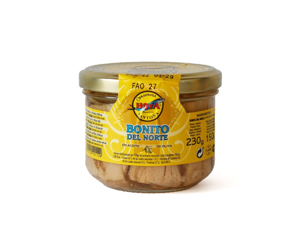 Bocal de thon blanc à l'huile d'olive HOYA 230g